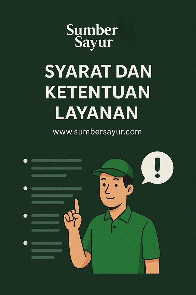 syarat dan ketentuan layanan sumber sayur
