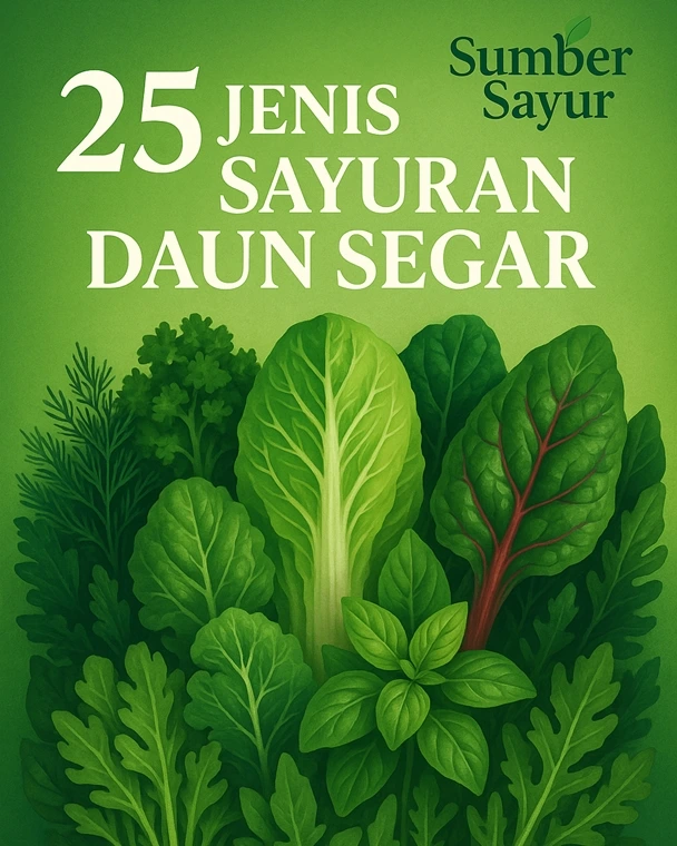 25 Jenis Sayuran Daun Segar di Tasikmalaya - Sumber Sayur